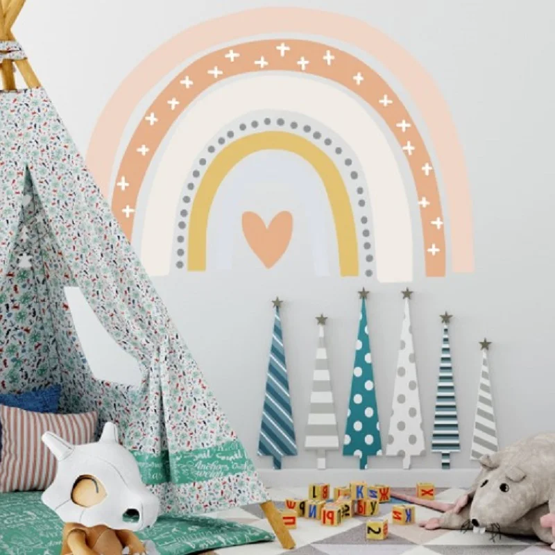 

Kawaii Cartoon Wall Sticker Waterproof PVC Wall Stickers Kids Room Bedroom Decoration Wall Art Window Closet Decor Living Room