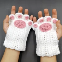 non finished yarn art custom cute knitting gloves diy package weave craf poked set handcraft kit for needle material pack