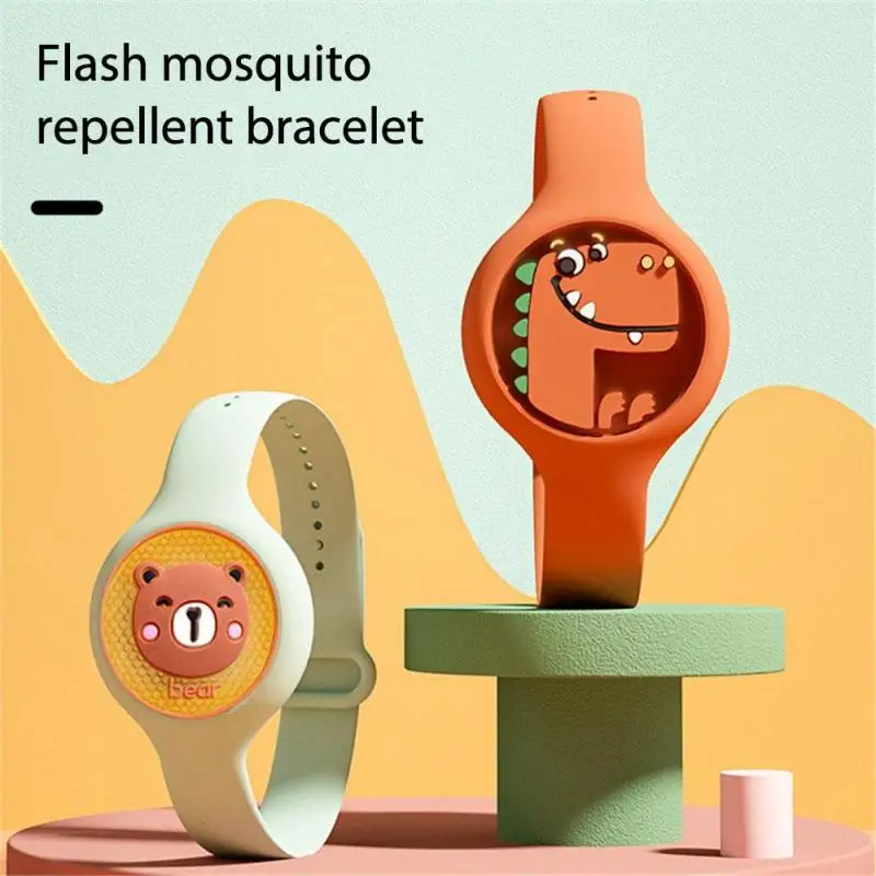 

1Pc Dinosaur Mosquito Repellent Bracelet Watch for Kids Summer Anti-Mosquitoes Insect Repellent Wristbands Lightweight Wristband