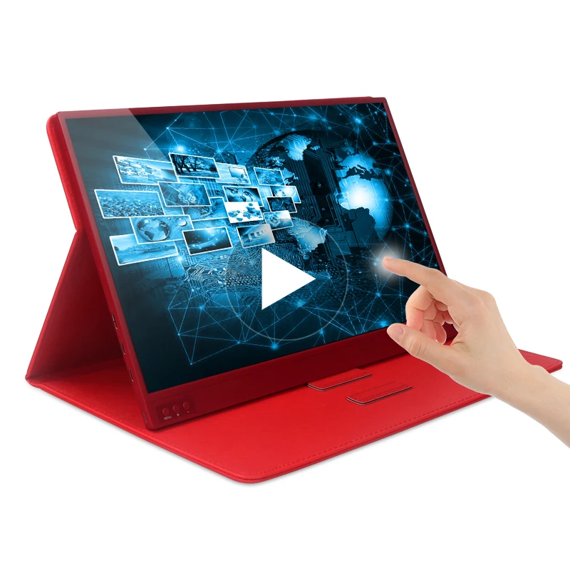 Монитор с сенсорным экраном 15 6 дюймовым HDMI монитором Портативный 4K 1920*1080P usb type C