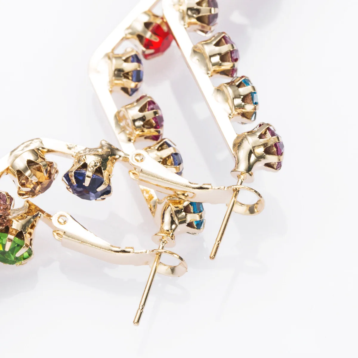 New 2019 Personality Super Big Geometric Square Hollow Out Star Love Heart Large Hoop Earrings For Women Gold Color Jewelry | Украшения и