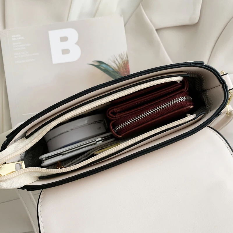 

Women Small Square Crossbody Bags Simple Female Leather Shoulder Bags Luxury Soft Leather Tote Handbags Trending Top-handle Bags