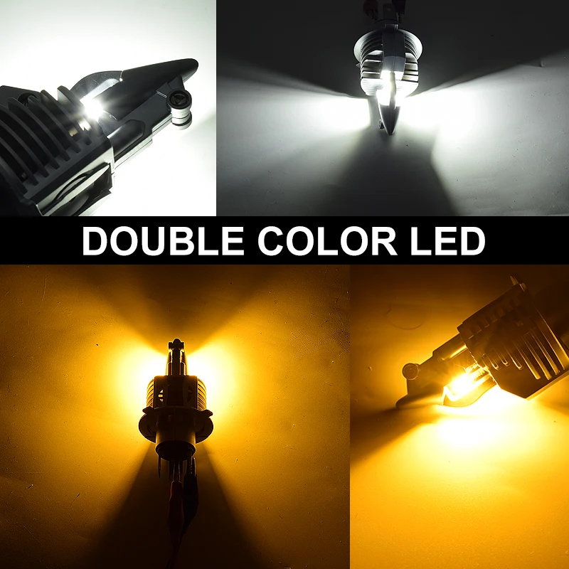 

2pcs H4 9003 HB2 LED headlight bulbs 12V 24V 3000k 6000k 80W 16000LM diode lamps LED H4 for cars high beam auto grade chips