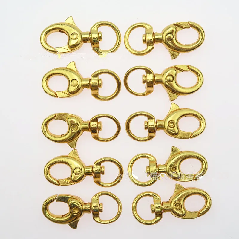 10PCS Trigger Clips Swivel Eye Bolt Snap Hook Lobster Clasps for Leather Craft Bag Strap Belt Webbing Pet Dog Rope Leashes | Дом и сад