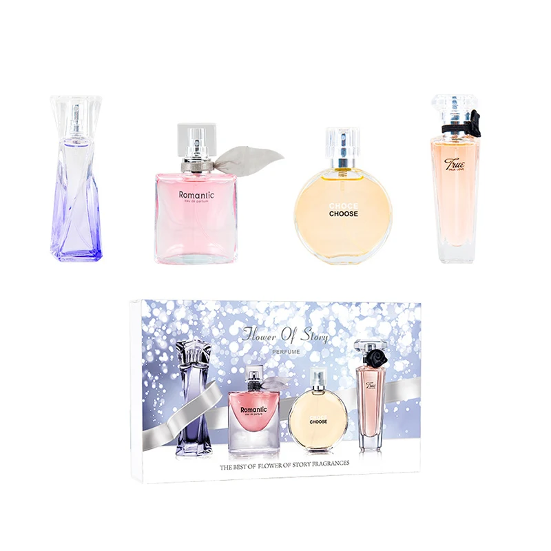 

100ml original ladies perfume high ladies four-piece long lasting fragrance gift box packaging perfume Sample perfume 25ml set
