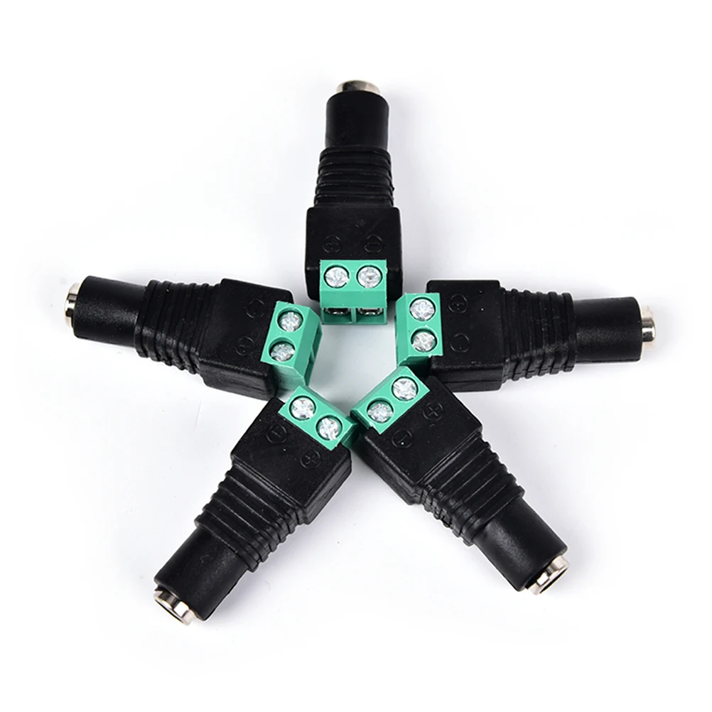 5 шт./лот разъем питания постоянного тока Женский или мужской винтовой Тип