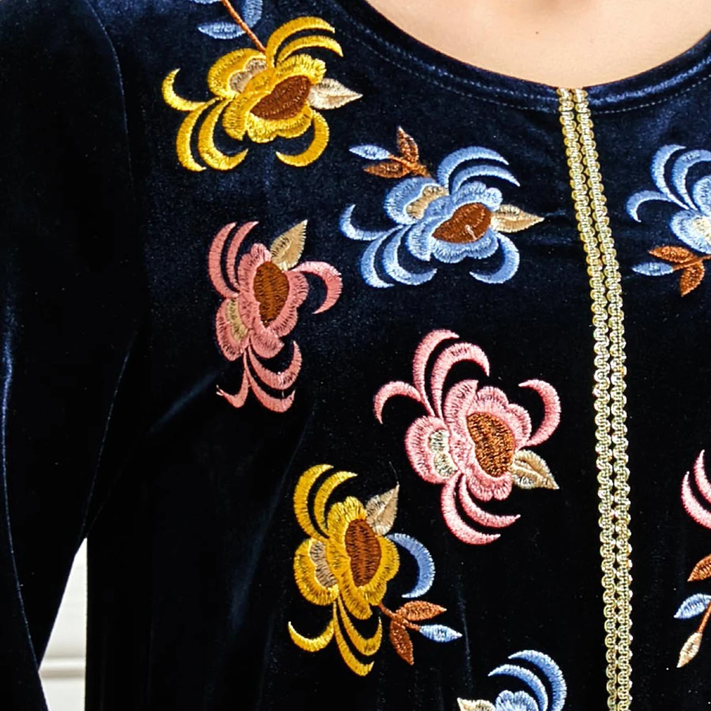 

Winter Plus Size Velvet Abaya Dubai Turkey Muslim Hijab Dress Islam Maxi Dresses Abayas For Women Clothing Robe Femme Ropa Mujer