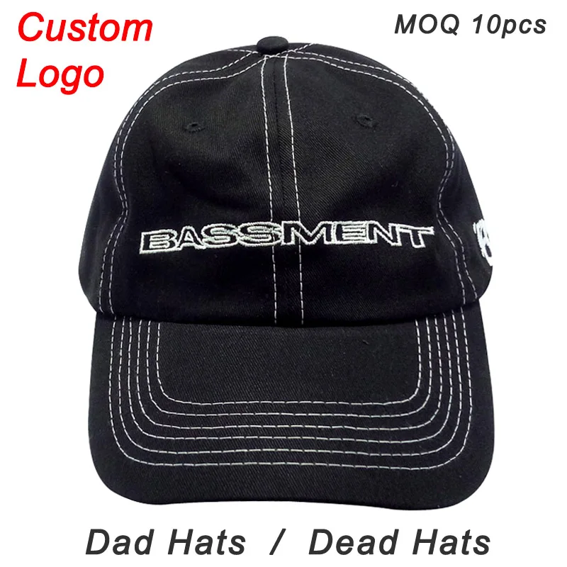 Custom Name Text Design Baseball Hat Unisex Size Kids Adult Unstructured Sticker Strap Adjustable Closer 100 Pure Cotton Dad Cap