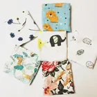 Муслиновое детское одеяло из бамбука и хлопка, 60 х60 см