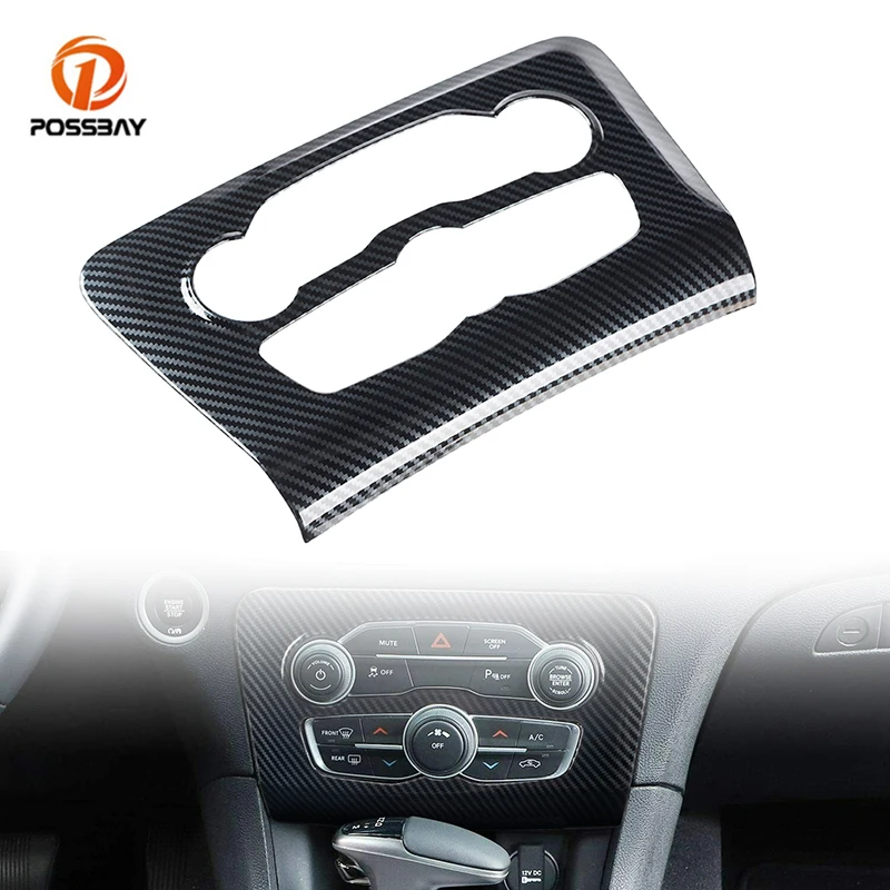 

Наклейка на панель центрального переключателя громкости салона автомобиля, наклейка из углеродного волокна для Dodge Charger 2016 2017 2018 2019 2020 2021