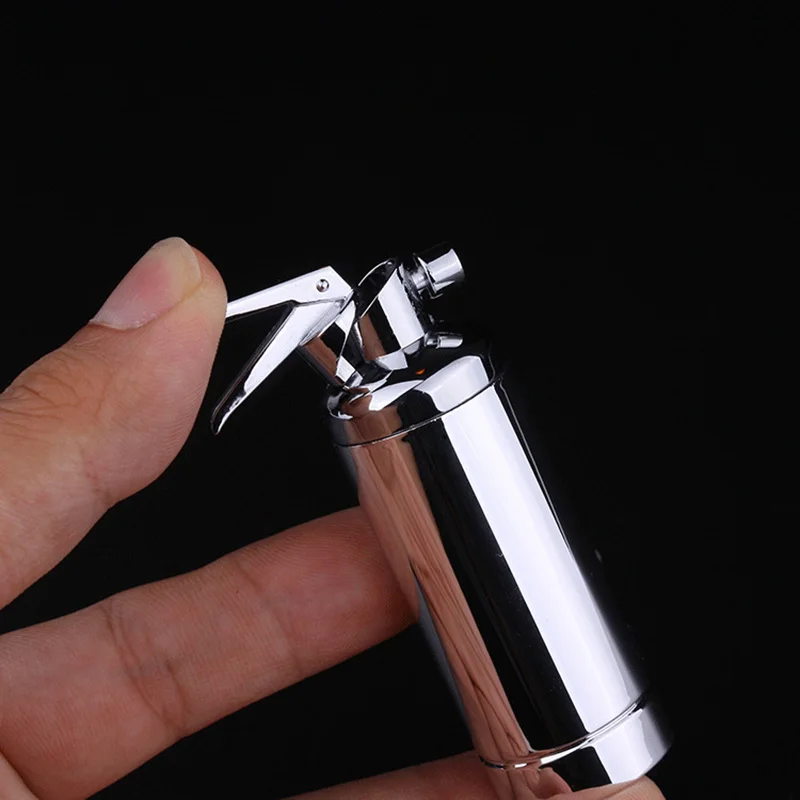 100pcs/lot Metal Butane Lighter Funny Fire Extinguisher Shaped Creative Gas Lighters Refillable for Men Cigarette Accessory | Дом и сад