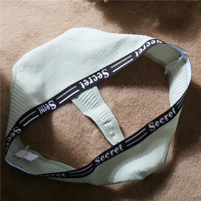 

3PCS/Set Women Cotton Panties Thong Underwear G-String Underpants Sexy Briefs Lingerie Female Letter Embroidery Low Waist Pantys