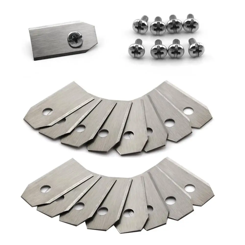 

9pcs Lawn Mower Blade Garden Machinery Blade 35*18*0.9 For Worx Landr Husqvamaoid
