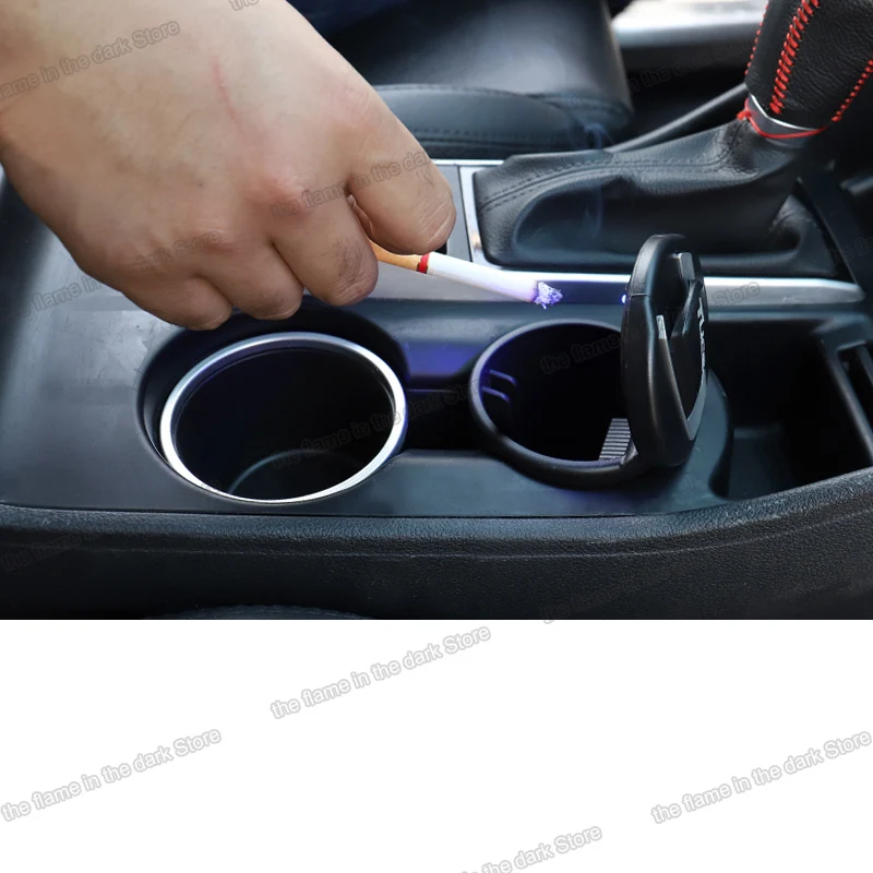 Lsrtw2017 Abs автомобильная пепельница со светодиодной подсветкой ящик для хранения