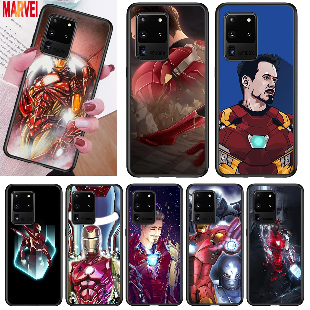 

Hot Iron Man Marvel For Samsung Note 20 10 8 9 M02 M31 S M60S M40 M30 M21 M20 M10S F62 M62 M01 Ultra Pro Plus Phone Case