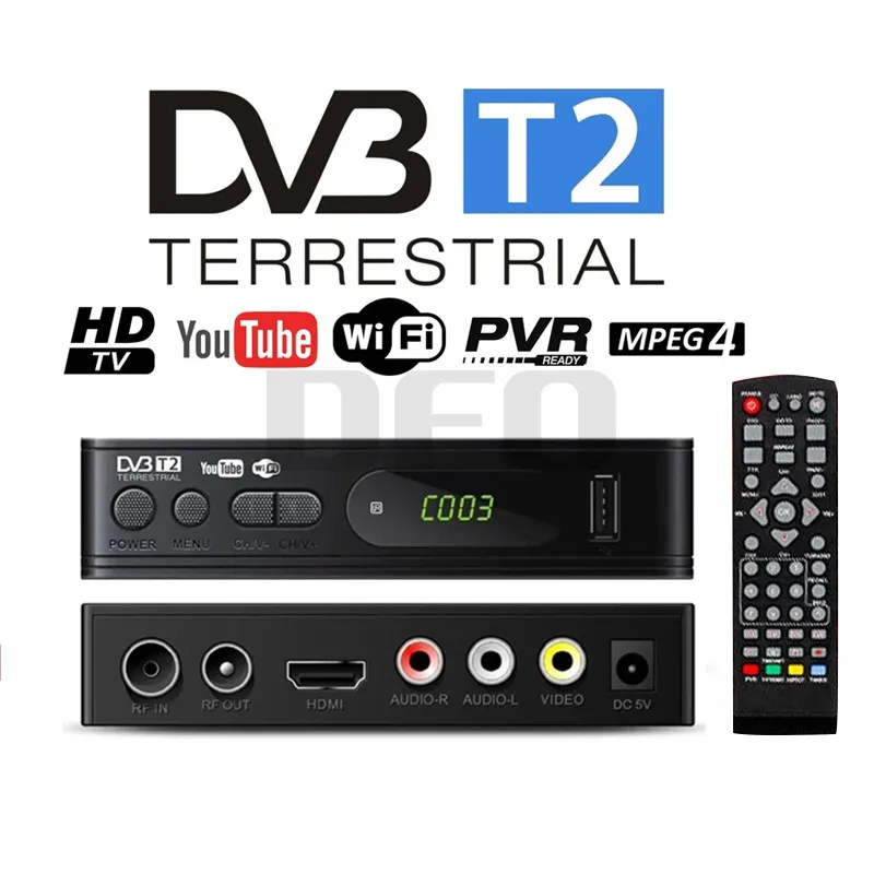 

Телеприставка DVB T2 Myfreeview Megogo HD TV HD1080 DVB T2