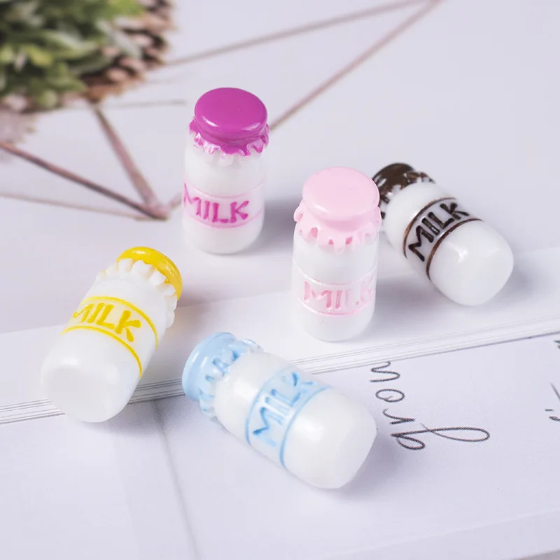 

Miniature Accessories Mini Milk Bottle Set With Box Simulation Drinks Model Toys For Doll House Decoration