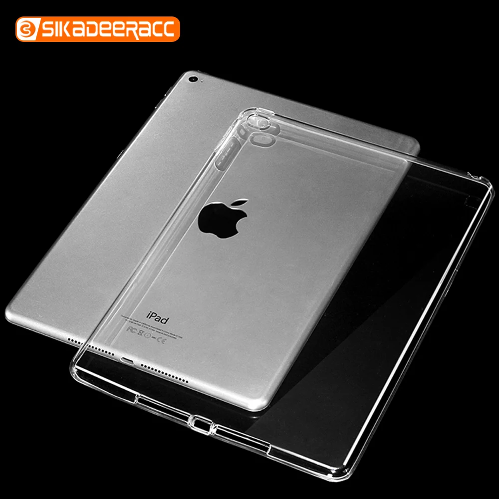 Для нового iPad 9 7 дюйма 2017 2018 Чехлы прозрачный ТПУ ультратонкий корпус