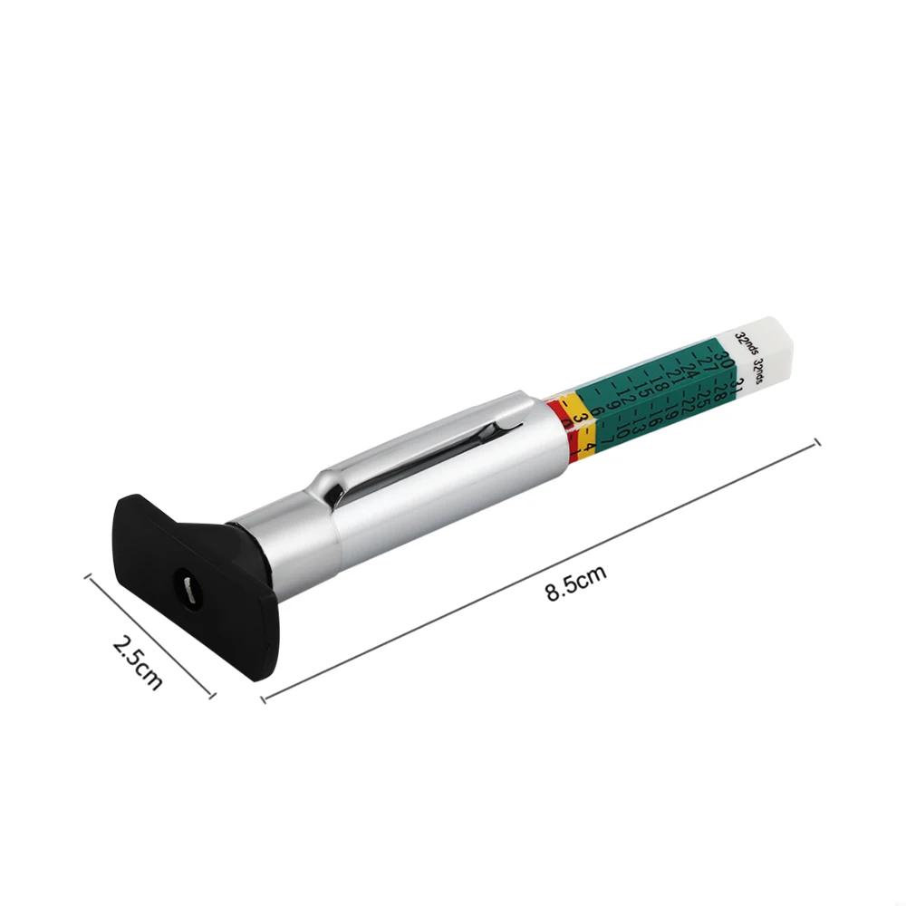 1 шт. цветной измеритель глубины протектора для шин тестер двигателей