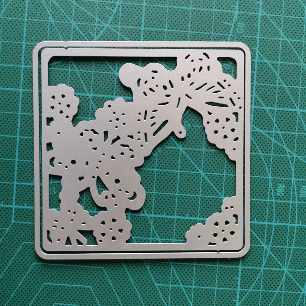 Квадратная рамка-бабочка металлические Вырубные штампы скрапбукинг стальные