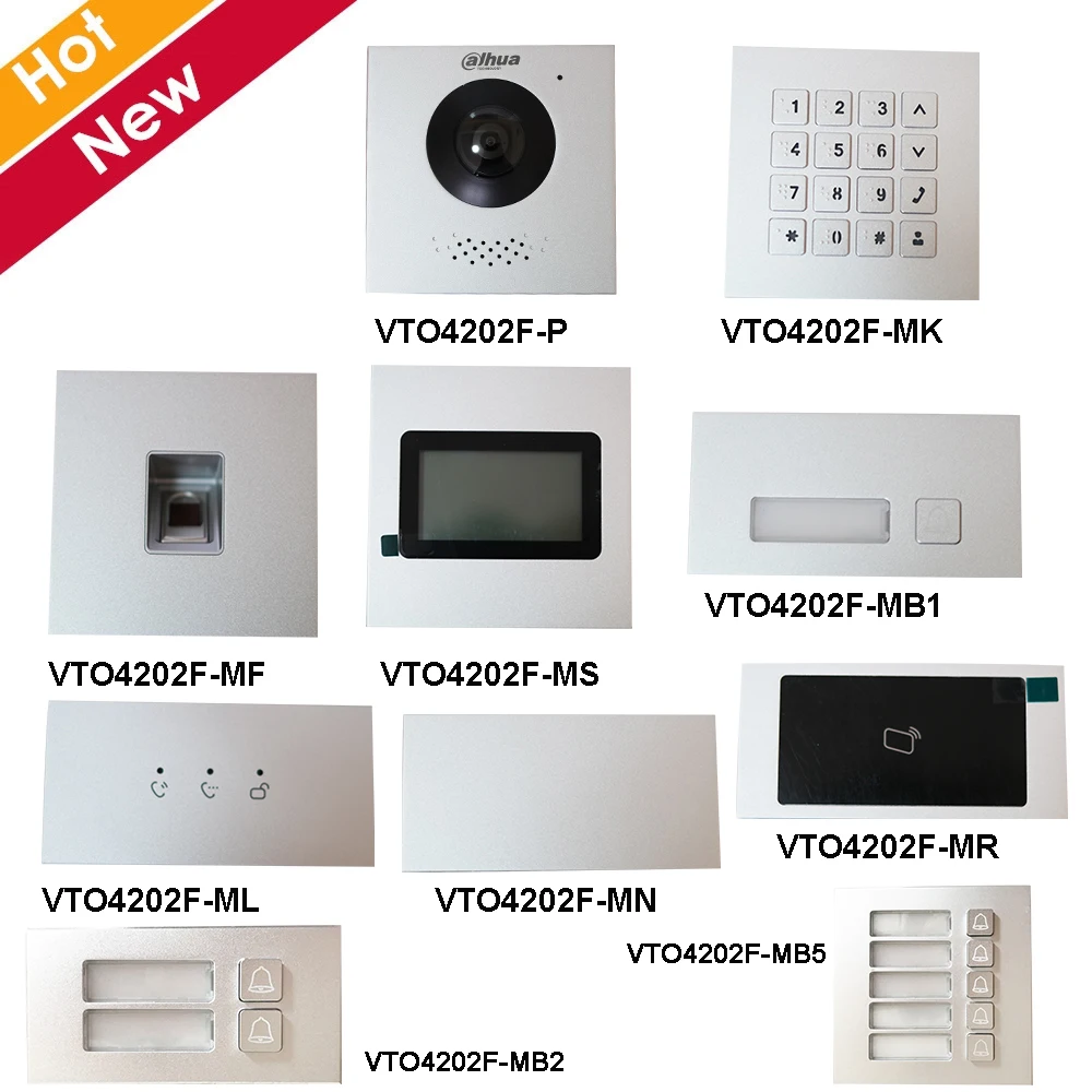 Dahua VTO4202F-X Series VTO4202F-P-S2 модульная наружная станция голосовой и видеосъемки 2 MP рыбий