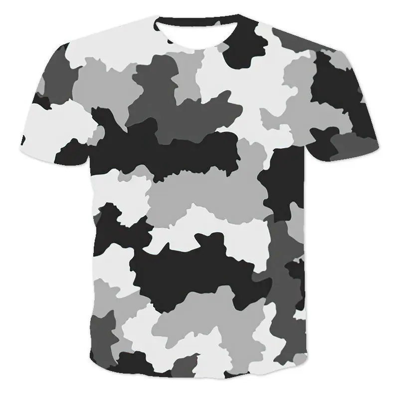 

Summer Men'S And Women'S T-Shirt 3d Printing New Camouflage Round Neck Everyday Casual Funny T-Shirt XXS-6XL