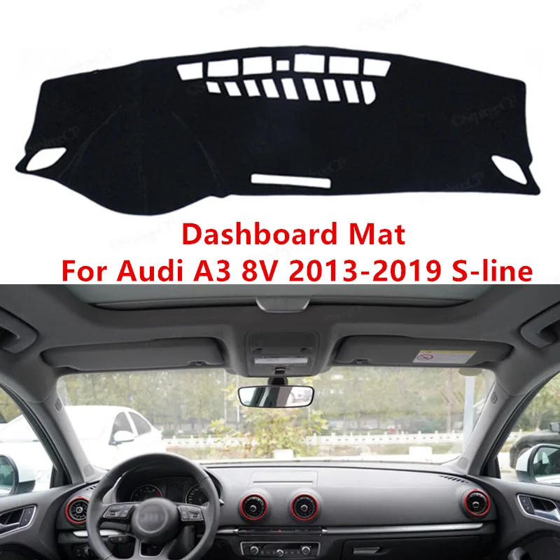 

Для Audi A3 8V 2013-2019 S-line Audi A1 2012-2018 Противоскользящий коврик, Солнцезащитный коврик, защитный ковер, крышка приборной панели, аксессуары