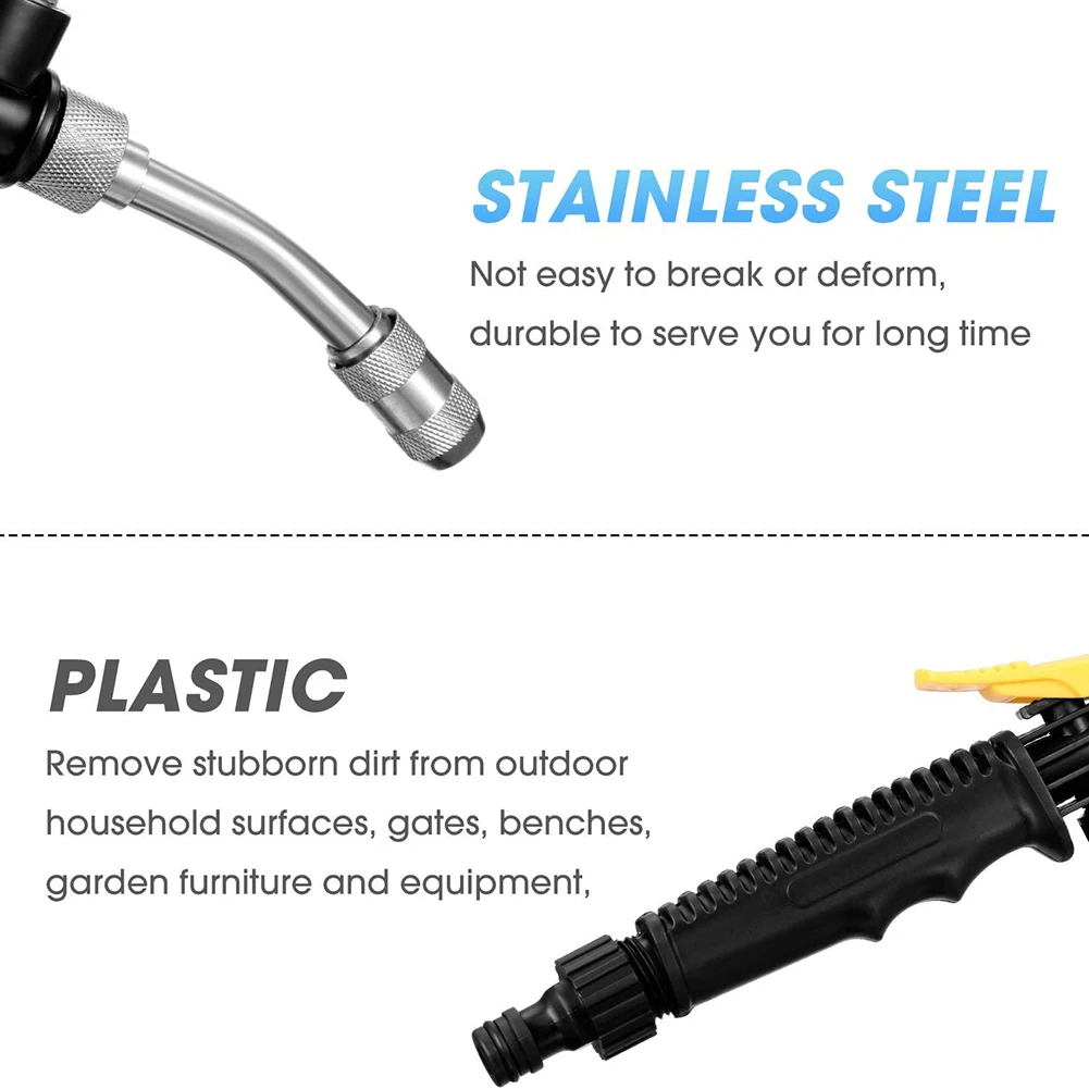 

Car High Pressure Water Gun Metal Water Gun Jet Garden Washer Hose Wand Nozzle Sprayer Watering Spray Sprinkler Cleaning Tool