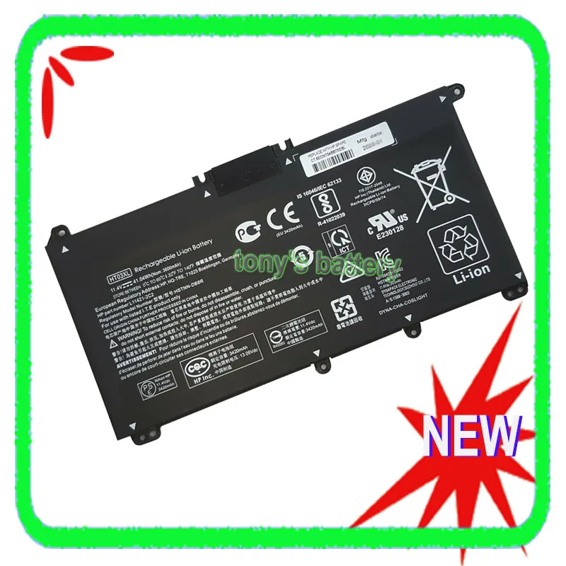 Новый аккумулятор HT03XL для HP Pavilion 15-da0xx 15-CS0xxx 14-cf0018ca 14-CE0025TU 14-CE0034TX 15-CS0037T 17-BY 250 255 G7