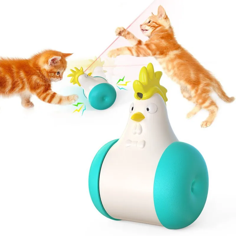 

Tumbler Swing Toys Cat Toys Funny Tumblers Smart Balance Swing Car Feather Interactive Indoor Training Cat Toys