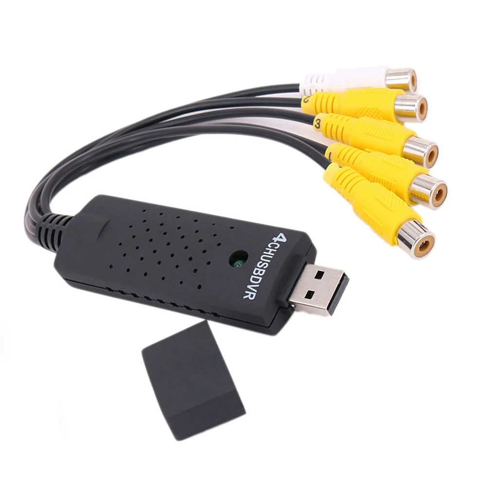 4-канальная USB 2 0 карта захвата видео адаптер VHS на DVD для камер видеонаблюдения |