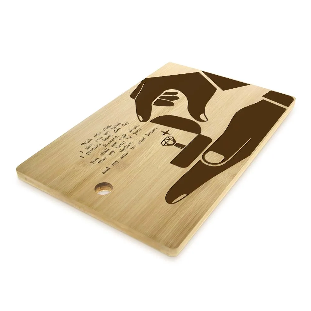 Любовь Обручальное кольцо с романтическими словами Лазерная Гравировка