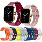 Ремешок для Huami Amazfit GTS 20 мм, силиконовый браслет для смарт-часов Amazfit GTR 42 мм Bip U Bip S GTS 2 Mini