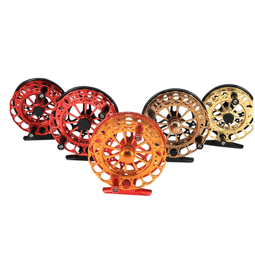 

Полностью металлические катушки для ловли нахлыстом F80 F90 2BB. Передаточное число 1:1, легкие красочные Рыболовные катушки для ловли нахлыстом