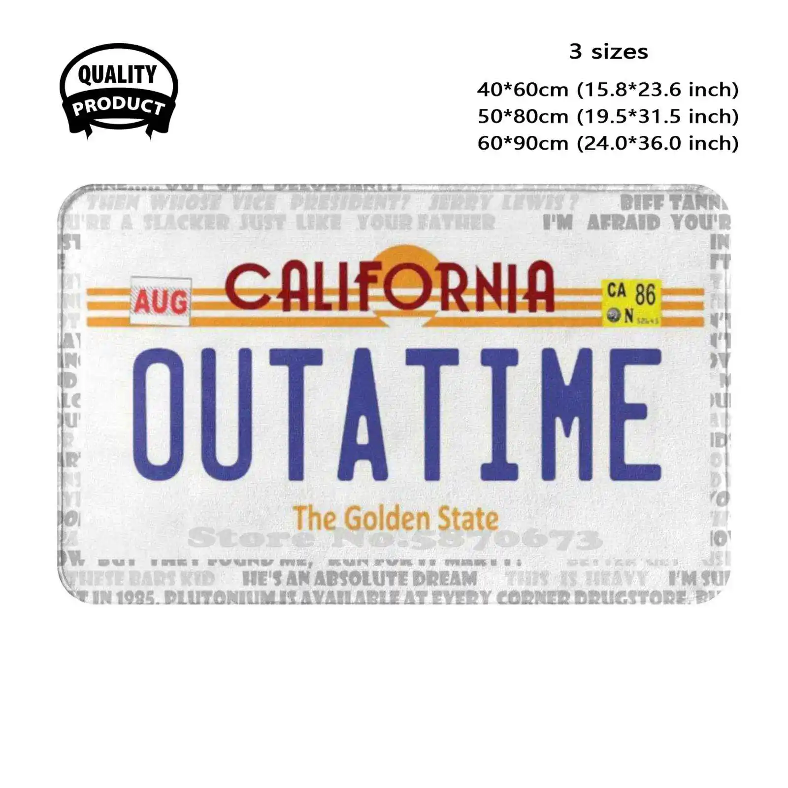 Мягкая подушка с логотипом Outatime домашний ковер дверной коврик автомобильный