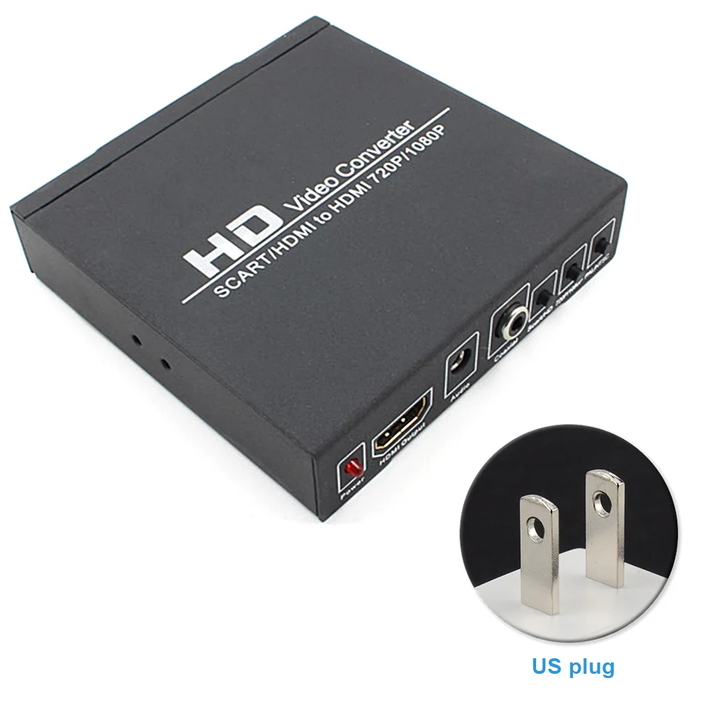 Монитор 720P 1080P конвертер аудио экстрактор видео Scart HDMI в для HDTV DVD| |