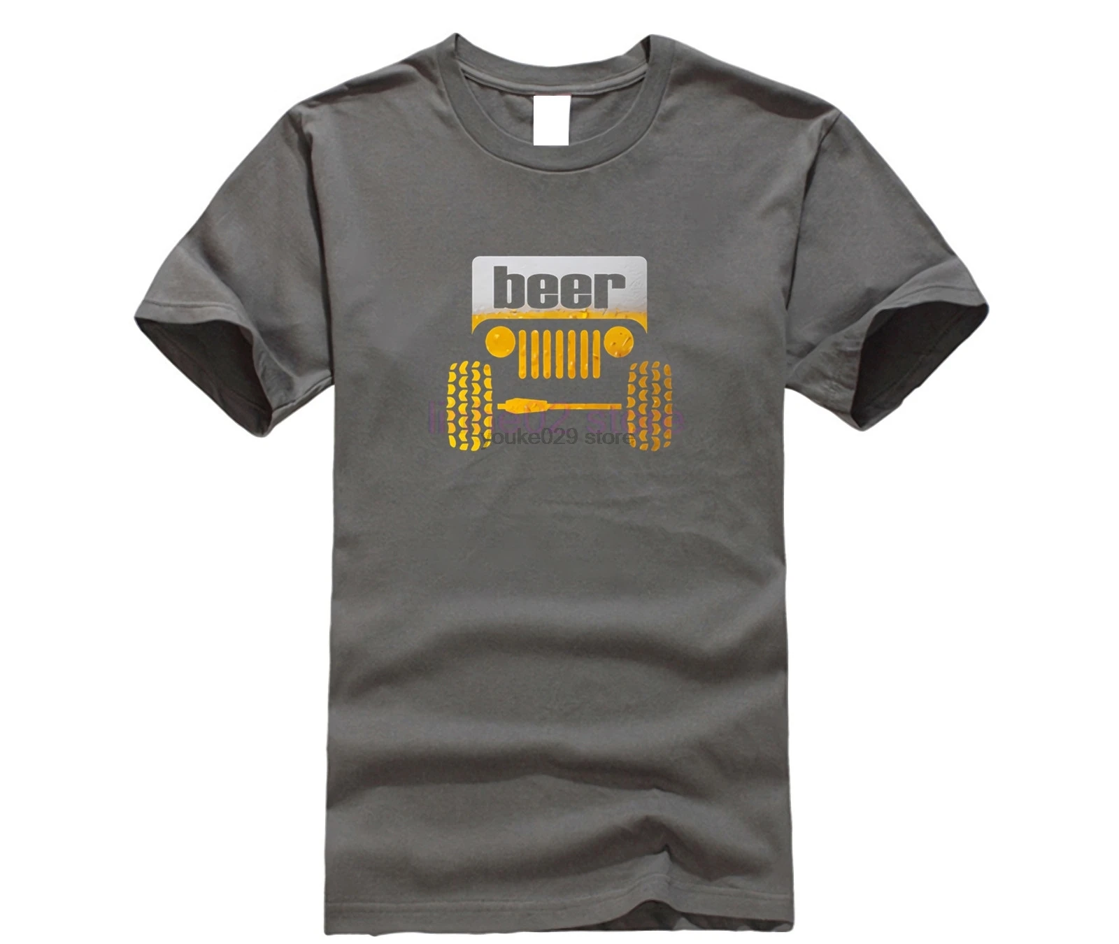 Jeep Beer T Shirt Printed Cool T-Shirt Summer Great Camisas Hombre Men's Tshirt Famous |