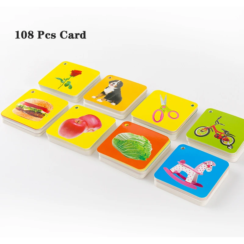 108 шт. Детский развивающий картон на Возраст 3 8 лет|Чтение| |