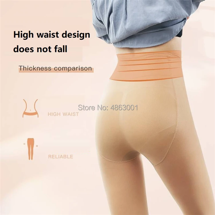 2019 New Autumn And Winter Light Tights Women Pantyhose Warm Anti-stain Waterproof Cola Slimming Anti-Dirty Body Two Packs | Женская