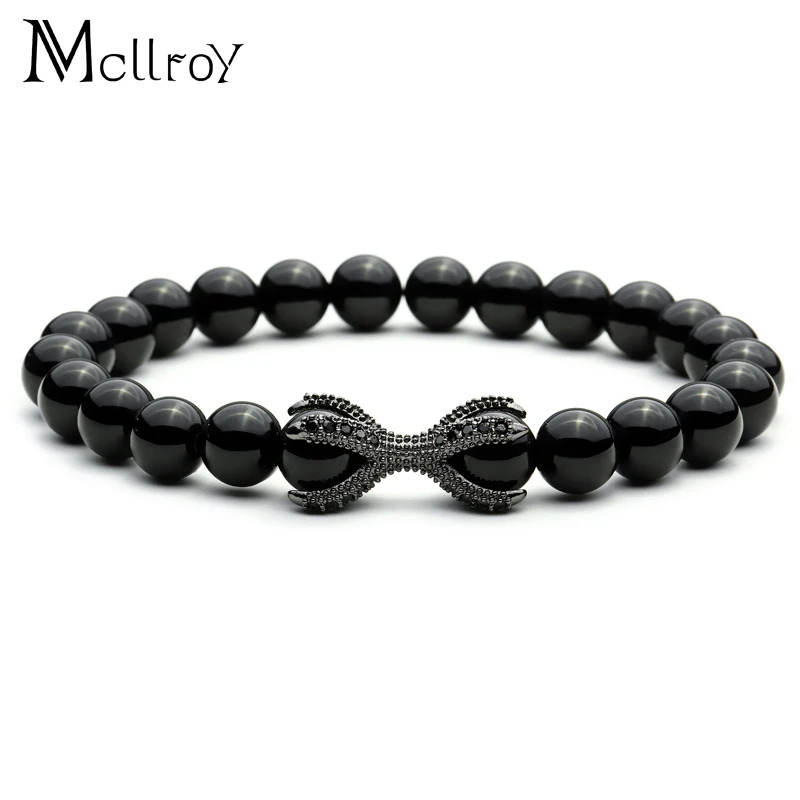 Яркие Браслеты для мужчин Mcllroy Yoga и браслет медитации шармы в виде Орлиной лапы из