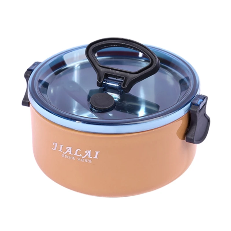 

594C изолированный пищевой контейнер из нержавеющей стали Bento, Ланч-бокс для детей и взрослых, круглые бэнто-боксы с изоляцией