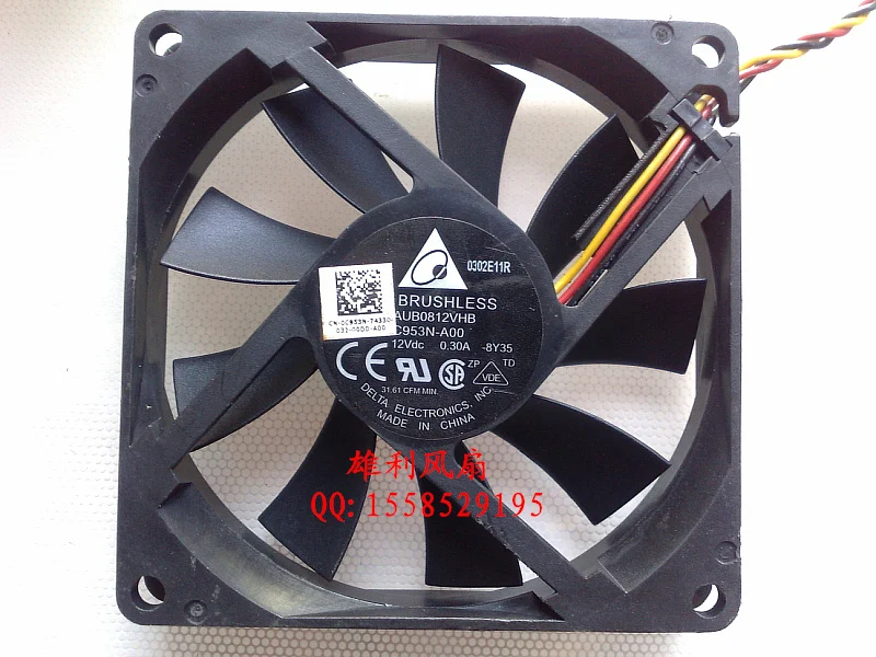 

Новый AUB0812VHB 12V 0.30A 8 см 8015 C953N-A00 защиты электродвигателя Вентилятор охлаждения