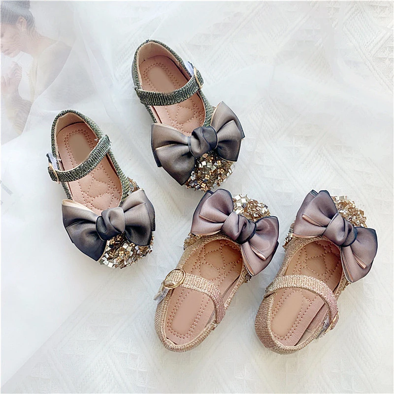 Обувь для маленьких девочек Детские босоножки принцессы с жемчужинами и