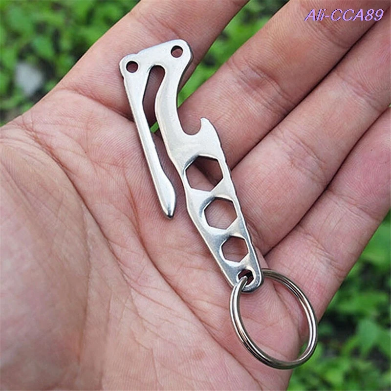 Pocket Clip Climbing Carabiner Hanging Keychain Hook Fit Outdoor EDC Tool Bottle Opener Screwdriver Travel Kits Multi-tool | Спорт и