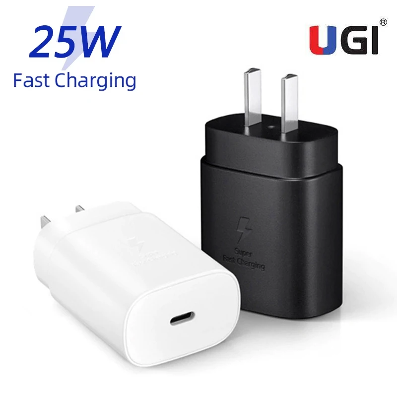 

UGI 25W Super Fast Charging Adapter For Samsung PD Charger USB C To Type C Cable For Galaxy Note 10 20 S10 S20 21 Ultra S20+ A91