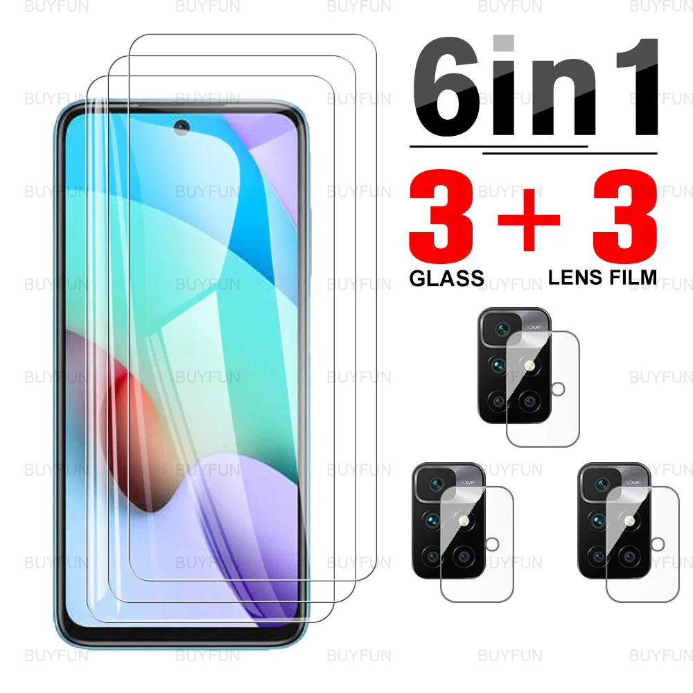 

6 в 1 пленка для объектива камеры Xiaomi Redmi 10 6,5 дюйма HD переднее закаленное стекло для redmi redmy redme 10 21061119AG Защитная стеклянная пленка
