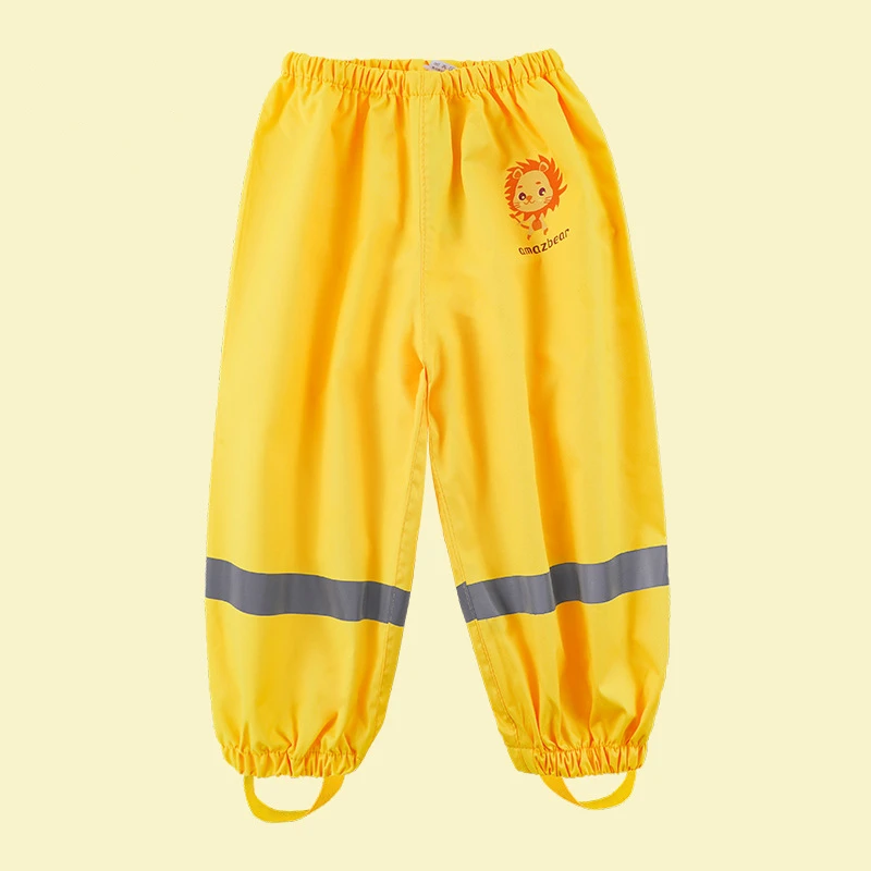 

Children Cartoon Animal Modeling Rain Pants Thickened Waterproof Trousers Kids Travel Raincoats For Girls And Boys Outdoor