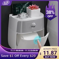 toilet paper holder waterproof wall mounted toilet paper tray roll paper tube storage box tray tissue box shelf bathroom product