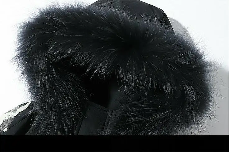 

Winter Long Paragraph Parkas Jacket Men Large Size 5XL Hooded Warm Windbreaker Jacket Men Thick Cotton Liner Parkas Coats