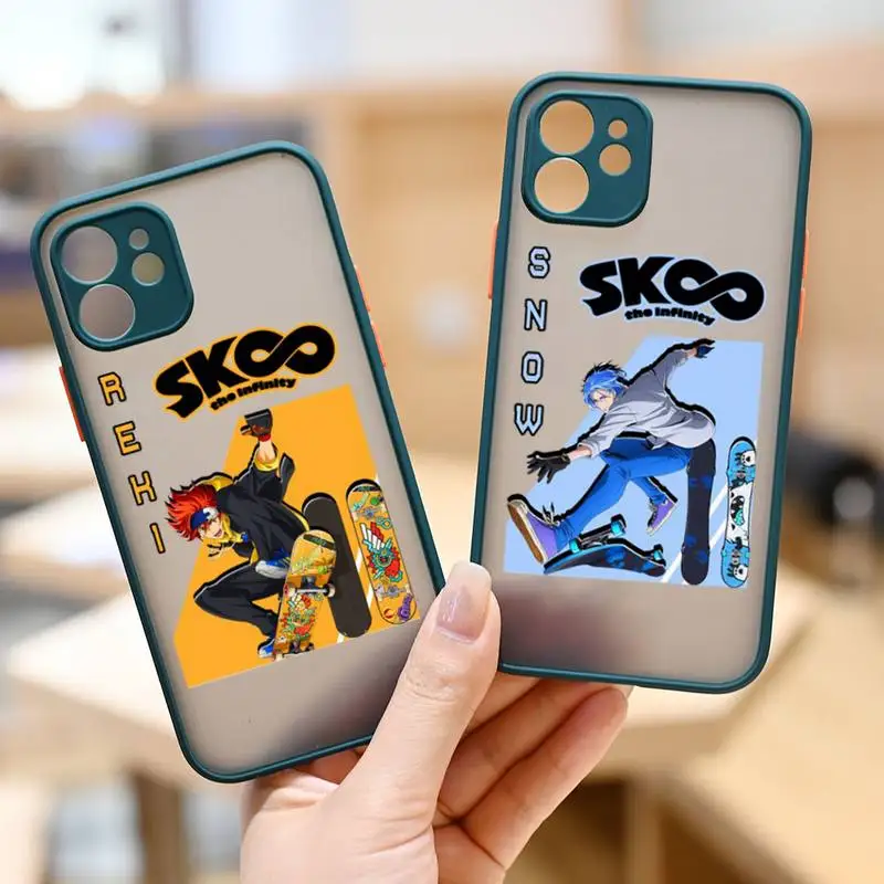

sk8 the infinity Phone Case Black Green Color Matte Transparent For iPhone 13 12 Mini 11 Pro X XR XS Max 7 8 Plus